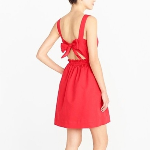 J Crew Tie Back Dress w/ pockets - Size Small! - Picture 2 of 6